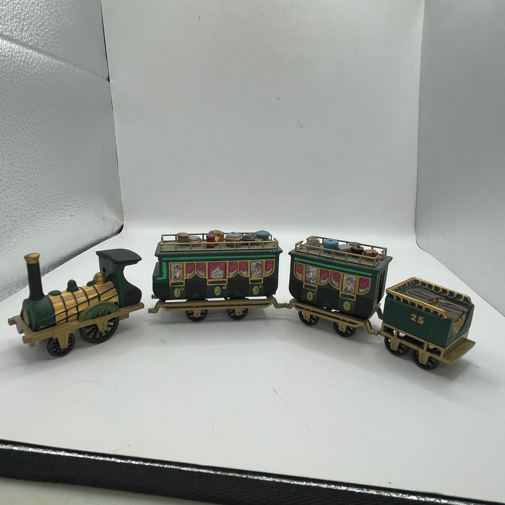 Dept 56 Heritage Village The Flying Scot Train Set 4 Porcelain Pieces 5573-5 - Picture 2 of 12